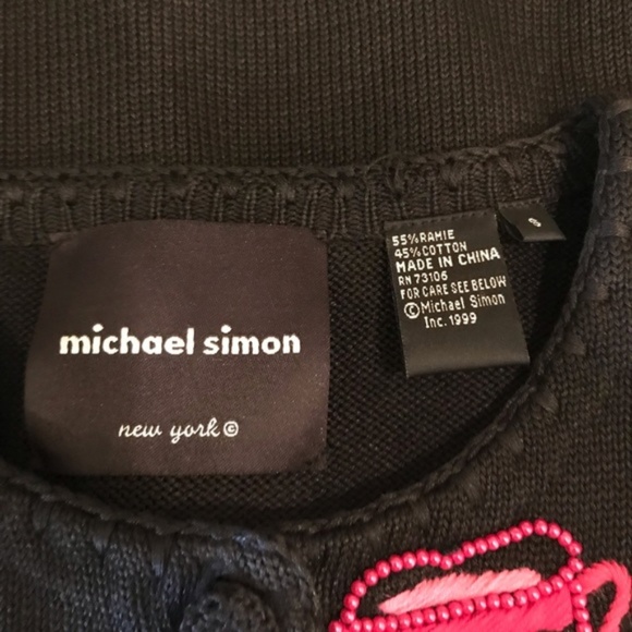 Michael Simon Beaded and Embroidered Cardigan - Picture 5 of 5